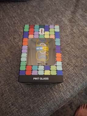 Official FIFA World Cup 2022 Argentina Pint Glass New in Box